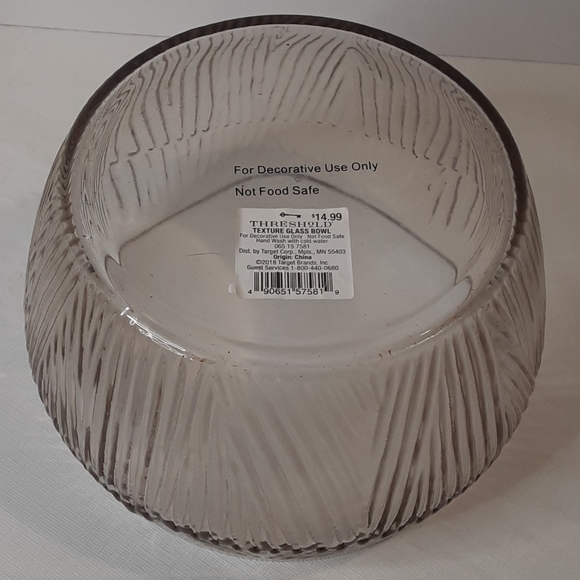 Set of 2 - Threshold Textured Glass Bowls - Picture 3 of 4